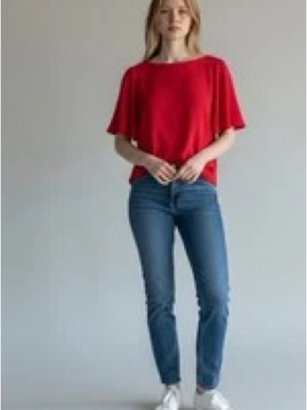 J.Crew B1012 Red Textured Blouse Top Women's 2 - New
